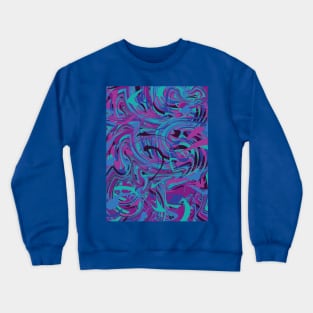 Colourful Marble Twist Crewneck Sweatshirt